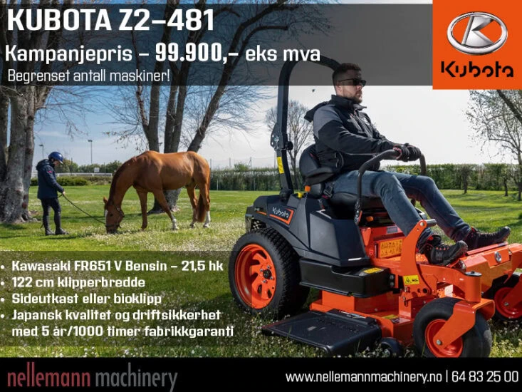 Kubota Z2-481 kampanje mars 2025
